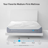 Bedgear H4 Performance California King Mattress - Hybrid Memory Foam Mattress, Medium Firm - Adaptive React Foam for Comfort, Instant Cooling by Ver-Tex Technology