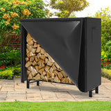 WALMANN 4 ft Firewood Rack with Cover, Heavy Duty Firewood Log Rack With Weather Resistant 600D Oxford Fabric Cover, Indoor/Outdoor Wood Racks for Fire Wood