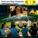 AHOLON Outdoor Projector Screen with Stand - 100 Inch Portable Projector Screen Indoor and Outdoor Projector Screens 16:9 4K HD Wrinkle Free Lightweight Movie Screen with Carry Bag,Enioy Movie Nights