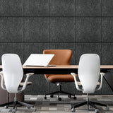 MaxGear Extra Large Bulletin Board 72" x 48", Dark Gray Felt Wall Tiles