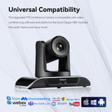 Conference Room Camera 10X Optical Zoom USB3.0/HDMI/RS232 Wide Angle FHD 1080P 60FPS for Video Conferencing Tenveo