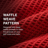 Ghost Golf Magnetic Towel (Caddie) - Premium Ultra-Absorbent Microfiber Golf Towel with Magnet- 18" x 40" (Black)