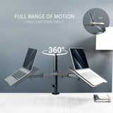 Single Laptop Notebook Desk Mount Stand, Fully Adjustable Extension VIVO