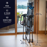 Teeter FitSpine X3 Inversion Table, Deluxe EZ-Reach Ankle System, Back Pain Relief Kit, FDA-Registered (X3A2) Teeter