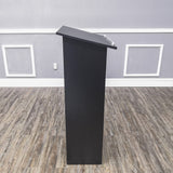 Black MDF Wood Podium Church Pulpit School Lectern Conference Debate Stand