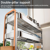 BEBANE Over The Sink Dish Drying Rack, 304 Stainless Steel 2 Tier Racks, Drainer Drying Rack Kitchen Counter,strainers for Kitchen, Glasses(66cm/25.9in)