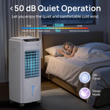 YEW Evaporative Air Cooler,1800CFM Swamp Cooler Air Conditioner with 4.2 Gal Tank,Windowless Swamp Cooler with Remote,3 Speeds,12H Timer,Fans that Blow Cold Air for Bedroom Indoor Office,White