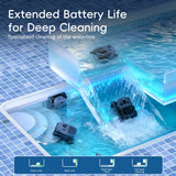 (2026 New) 240-Min Cordless Robotic Pool Cleaner, Wall-Climbing, 2 Brushes&Motors, Enhanced Waterline Care, Smart Wavepath Navigation, Pool Robot for Inground Pools up to 3,230 Sq.ft