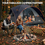 COBIZI 8-10 Person Camping Tent, 12x9FT Spacious Family Tents for Camping Ideal for Camping, Hiking, 3500mm Waterproof Double-Layer Windproof Tent for Hiking & Backpacking, Dark Blue