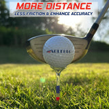 prowithlin Golf Tees 3 1/4'' Unbreakable Transparent Acrylic, Plastic Reduce Side Spin & Friction, 50 Pack