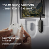 Twelve South AirFly Pro 2, Bluetooth Adapter, Pair 2 AirPods, Black