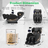 VUYSUYVY Upgraded Massage Chair Full Body, Zero Gravity Massage Chair Recliner- 10 Fix Points, 2026 Shiatsu Massage Chairs with Heat, Airbags, Foot Massage, 6 Auto Modes, Bluetooth Speaker