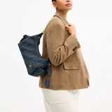 Coach Soft Quilted Loved Denim Pocket Juliet Bag 30