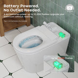 HOROW HR-N30 Non-Electric Bidet Toilet with Battery Auto Flush