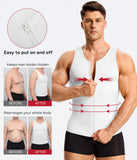 Nebility Mens Shapewear Fajas para Hombres Compression Shirt Men Body Shaper Tank Top Compression Undershirt Vest Sleeveless, White - M