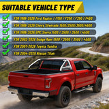MONOKING Full Size Stainless Steel Roll Bar for Truck with Brake Light, Sports Bar for 2007-2026 Raptor F150 F250 F350 F450 Silverado 1500/2500/3500/4500 Sierra Dodge Ram Tundra Titan