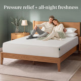 Zinus Green Tea Memory Foam Mattress 12 Inch, Pressure-Relieving Comfort & Full-Body Support, Naturally Fresh, Medium Firm Feel, CertiPUR-US & Oeko-TEX Certified Safe Materials, Queen