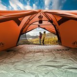 Night Cat 2-Persons Backpacking Tent: Waterproof Lightweight Camping Tent for Two People Hiking Outdoor Mountain with Aluminum Poles and Rainfly Army Green