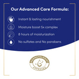 Dove Advanced Care Hand Sanitizer Deep Moisture Pack of 4 for Soft, Smooth Skin 99.99% Effective Against Many Germs, 8 oz