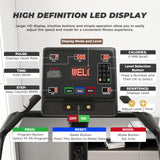 DELAVIN Stair Stepper with LED Screen, Commercial Grade Stepper Machine with 15 Speed Levels, Stepmill Exercise Machine with 440 LBS Capacity, Stair Climber for Cardio and Lower Body Workouts (FBA)