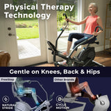 Teeter FreeStep Recumbent Cross Trainer Stepper, Zero-Impact Exercise Bike Alternative w/Patented Physical Therapy Stride, Up to 350lb, Free App
