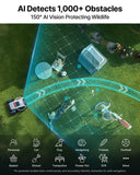 ANTHBOT M9 Pre-Order Set, Robot Lawn Mower Perimeter Wire Free. Includes Garage, NetRTK, 4G Service, RTK Wall Mount Kit, 15pcs Blades. Automatic Mapping Zone Division, 1/4 Acre, 45% Slope