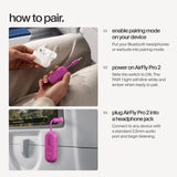 Twelve South AirFly Pro 2, Bluetooth Adapter, Pair 2 AirPods, Fuchsia Ice