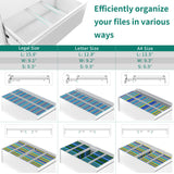 3 Drawer Lateral File Cabinet with Lock, Metal Stainless Steel Wide Lateral Filing Cabinet | White YITAHOME