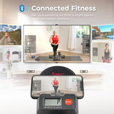 Sunny Health & Fitness 16.9-Inch Mountain Climb Stair Stepper with Handlebar, SunnyFit App Trainer-Led Workouts, Low-Impact Full-Body Cardio, Compact Folding Design - SF-S021001