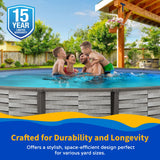 Affinity 24-ft Round 52-in Deep 7-in Top Rail Resin Swimming Pool Package