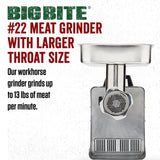 Meat Grinder, 1.0 HP Stainless Steel Electric Meat Grinder Machine, Ideal for Heavy Use LEM