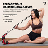 DMoose Fitness Foot & Calf Stretcher with Adjustable Padded Stretching Strap for Plantar Fasciitis, Hamstring, Heel Spurs and Achilles Tendonitis Relief - Yoga Leg Stretch Strap for Flexibility