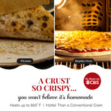 Crispy Crust Pizza Oven | Electric Pizza Oven Indoor Portable, 12 Inch Indoor Pizza Oven Countertop, Pizza Maker Granitestone