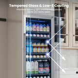 Yeego 24 Inch Beverage Refrigerator – 378 Cans Drink Fridge (Right-Hinged)