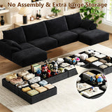 142" Modular Sectional Sofa Boneless Couch with Storage