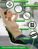 Ergonomic Memory Foam Seat Cushion for Office Chair, Car Seat, Dining