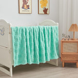 NEWCOSPLAY Super Soft Throw Blanket Aqua Premium Silky Flannel Fleece 3D Checkered Lightweight Bed Blanket All Season Use (Aqua Checkered, Throw(50"x70"))