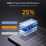 Callsun N-Type 16BB 400 Watt Solar Panel, 4×100W Solar Panels