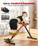 Yoleo Multi-Functional Ab Machine, Foldable Ab Workout Equipment, Ab Trainer Machine for Stomach Workout, Ab Crunch & Rowing Machine