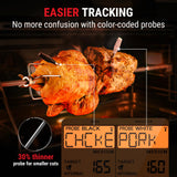 2000FT Wireless Meat Thermometer with 2 Ultra-Thin Wireless Meat Probe, Smart Meat Thermometer Digital Wireless for Rotisserie ThermoPro