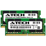 DDR4 2400 MHz SODIMM PC4-19200 (PC4-2400T) CL17 2Rx8 Non-ECC Laptop RAM Memory Modules