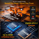 Blackview Rock 2 Pro 5G Rugged Phone Android 16, 15000mAh/33W Dual 400LM Camping Light, 32GB+256GB/2TB Rugged Smartphone Unlocked Gemini AI, 16MP+13MP 6.78" 2.4K 120Hz Glove Mode/NFC