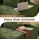ReeQuo 120" Oversized Modular Sectional Sofa Boneless Couch for Living Room