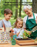 9-Piece Garden Tool Set - Heavy Duty Gardening Hand Tools with Ergonomic Non-Slip Grips, Rust-Resistant Shovel