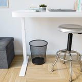 Trashcan Wastebasket for Trash or Recycle in The Home, Office, or Garage, Black, 6 Gallon