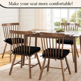 Basic Beyond Chair Cushions for Dining Chairs 6 Pack, Kitchen Chair Cushions with Ties and Non Slip Backing