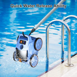 (2026 New) Robotic Pool Vacuum, Robotic Pool Cleaner for Inground Pools, Smart Navigation, Floor/Wall/Waterline Cleaning, 150 Mins Runtime for Pool Up to 2000 Sq.ft