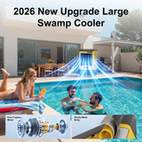 AKIRES 6500CFM Swamp Coolers,Portable Evaporative Air Cooler for 1600 Sq.ft of Space, Cooling Fan for Outdoor, Indoor Use(48IN)