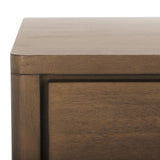 SAFAVIEH Couture Home Collection Rosey Brown 3-Drawer Wood Nightstand Table (Fully Assembled)