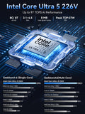GMKtec K17 AI Mini PC Intel Core Ultra 5 226V LPDDR5X 8533MT/s 97 Tops AI
